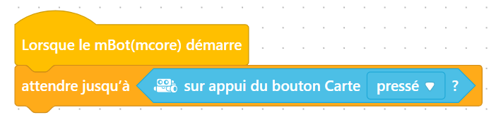 Condition « sur appui du bouton Carte pressé ? »