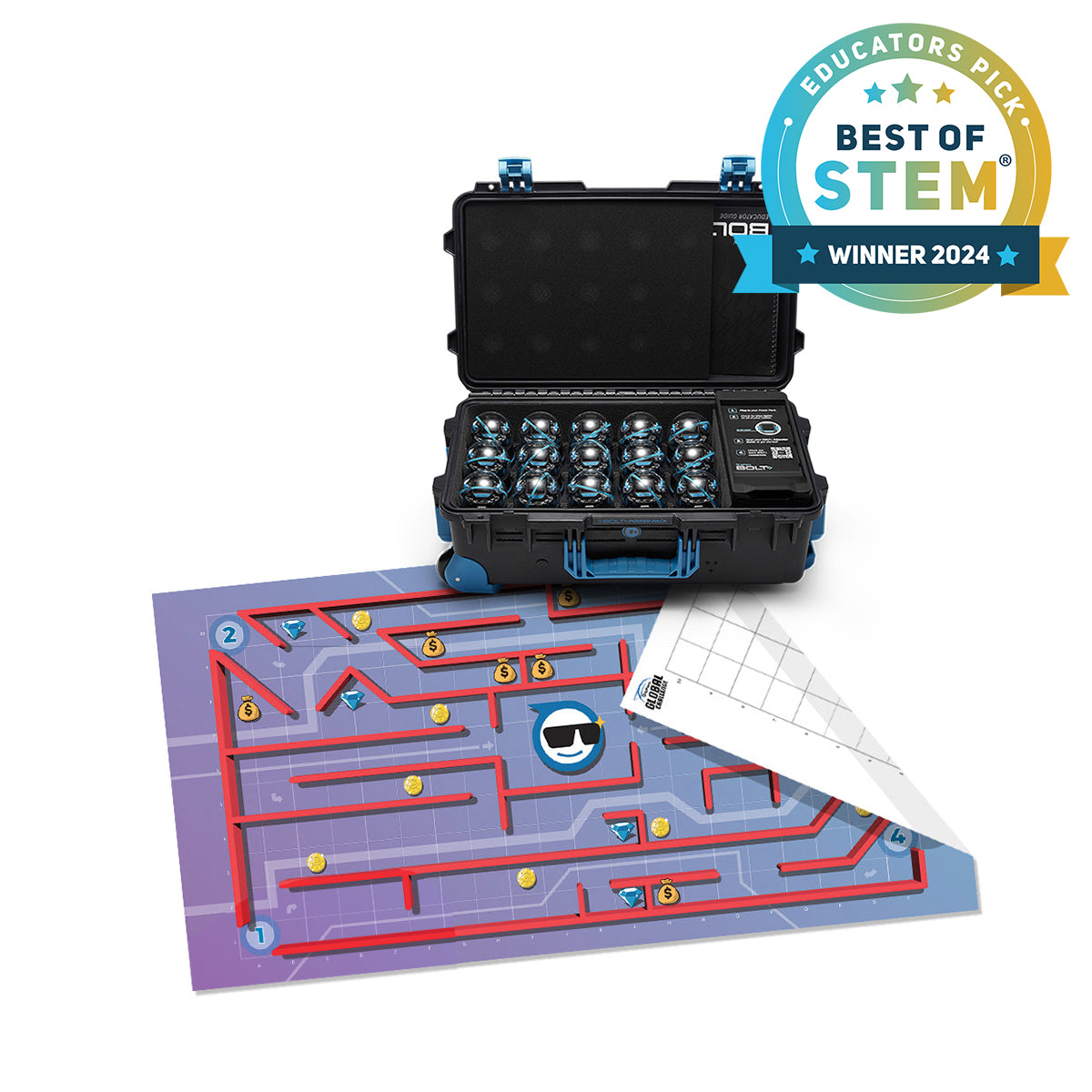 Sphero BOLT+ — illustration produit (boutique officielle, famille grand public / école)